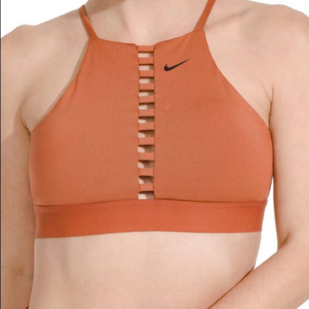 Women’s Nike Indy Lattice Sports Bra (dusty peach)